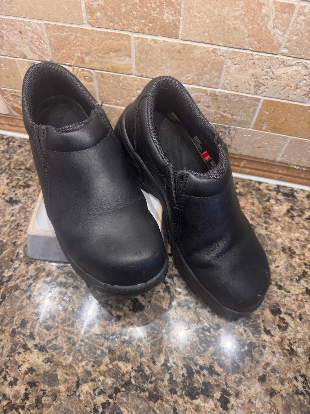 Oliver Antistatic Black Slip-On Work Loafers